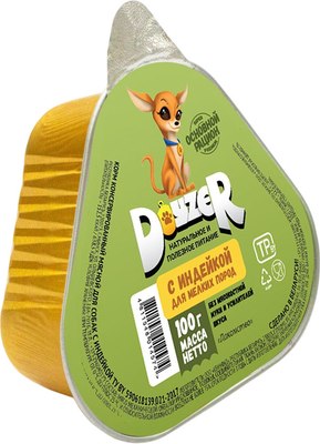 Влажный корм для собак Doyzer Мясной с индейкой - фото