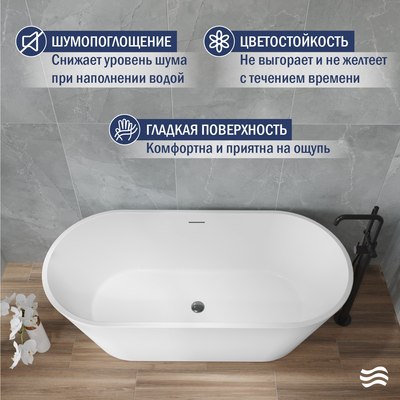Ванна акриловая Lauter Raya 170x80 / 21681570