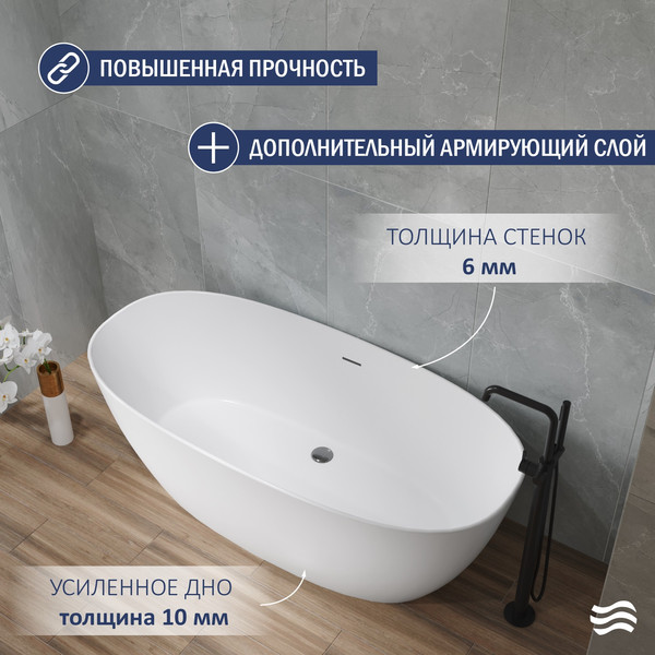 Ванна акриловая Lauter Lola 170x80 / 21683370