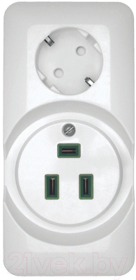 Розетка Systeme (Schneider) Electric Прима RA32-211R-B - фото