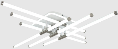 Потолочный светильник Mirastyle XL-60268B-6+1 WT+Nickel - фото
