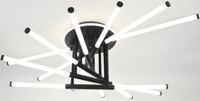 Потолочный светильник Mirastyle XL-80011/7+1 BK - фото