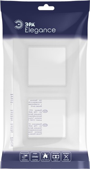 Рамка для выключателей и розеток ЭРА Elegance 14-5002-01М / Б0065814