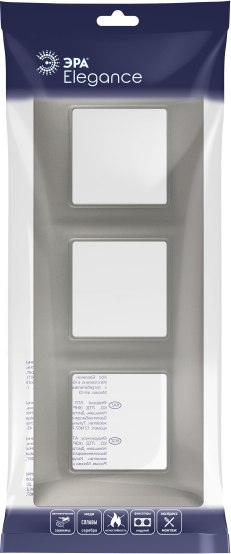 Рамка для выключателей и розеток ЭРА Elegance 14-5003-16 / Б0065817