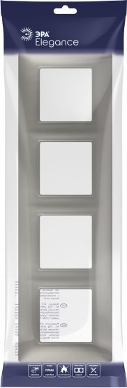 Рамка для выключателей и розеток ЭРА Elegance 14-5004-16 / Б0065819