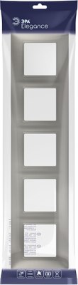 Рамка для выключателей и розеток ЭРА Elegance 14-5005-16 / Б0065821