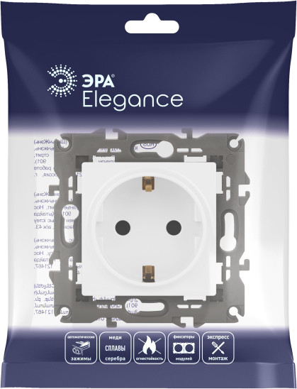 Розетка ЭРА Elegance 14-2102-01М / Б0065804