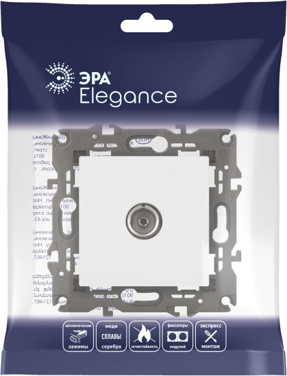 Розетка ЭРА Elegance 14-3101-01М / Б0065813