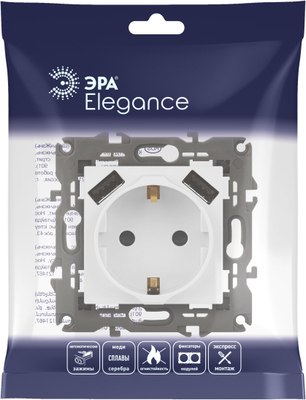 Розетка ЭРА Elegance 14-4109-01М / Б0065773