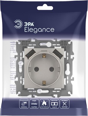 Розетка ЭРА Elegance 14-4109-16 / Б0065775