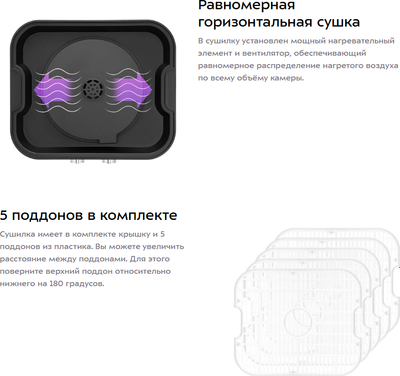 Сушилка для овощей и фруктов Kitfort КТ-4944