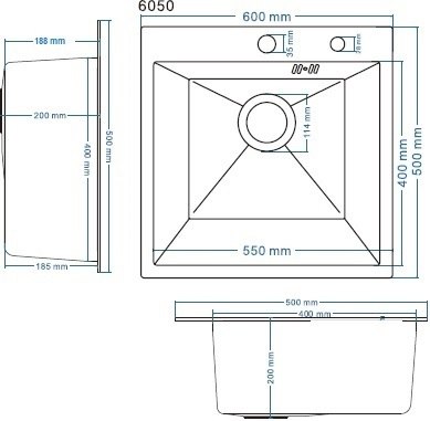 Мойка кухонная Schtoff Best Decor Silver 6050