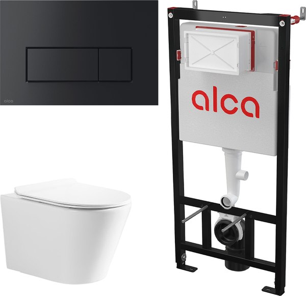 Унитаз подвесной с инсталляцией Cerutti Faro Aria Tornado + Alca 578 / CT10833+AM101/1120+M578 - фото