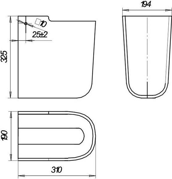 Полупьедестал Sanita Luxe Best / PD.WH/Best/N/WHT.G/S1