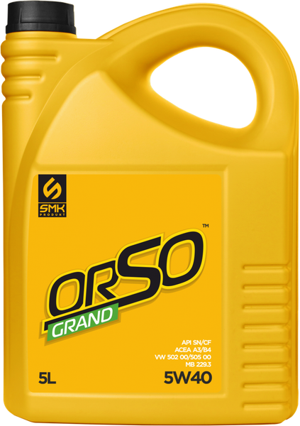 Моторное масло SMK Produkt Orso Grand 540 5W40 SN/CF / SMK-540ORGR005 - фото
