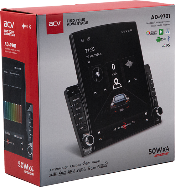 Бездисковая автомагнитола ACV ACV AD-9701