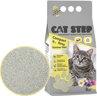 Наполнитель для туалета Cat Step Compact Grey Summer Field / 20313048