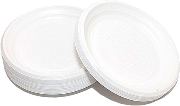 Набор одноразовых тарелок ИнтроПластика Стандарт 205 б/с - фото