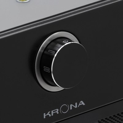 Вытяжка скрытая Krona Sven 600 Black One Knob / КА-00008255