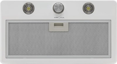 Вытяжка скрытая Krona Sven 600 White One Knob / КА-00008256