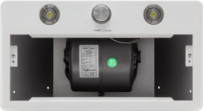 Вытяжка скрытая Krona Sven 600 White One Knob / КА-00008256