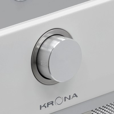 Вытяжка скрытая Krona Sven 600 White One Knob / КА-00008256