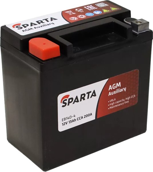 Автомобильный аккумулятор SPARTA L 12V / EB14D-4 - фото