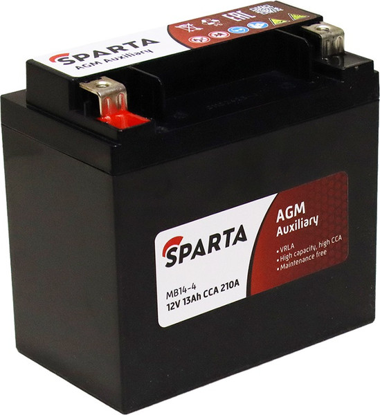 Автомобильный аккумулятор SPARTA L 12V / MB14-4 - фото
