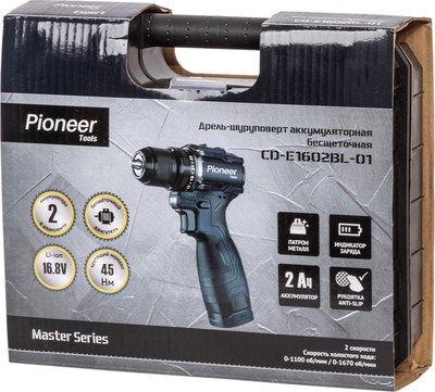 Аккумуляторная дрель-шуруповерт Pioneer CD-E1602BL-01