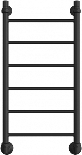 Полотенцесушитель водяной Двин J 80/40 (черный матовый) - фото