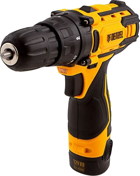 Аккумуляторная дрель-шуруповерт Denzel CDL-12CB / 26102 - фото