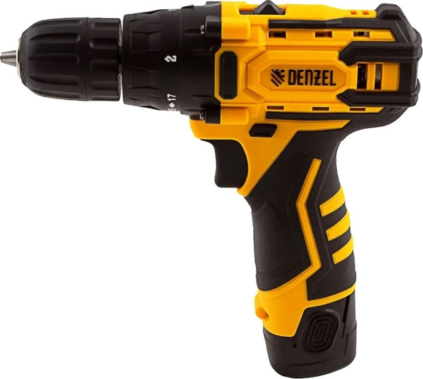 Аккумуляторная дрель-шуруповерт Denzel CDL-12CB / 26102