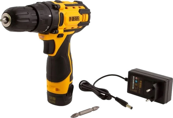 Аккумуляторная дрель-шуруповерт Denzel CDL-12CB / 26102