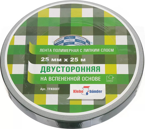 Лента монтажная Klebebander 25мм 25м / TFK008T - фото