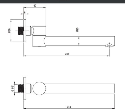 Излив Deante Cascada Steel NAC F87K