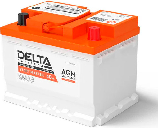 Автомобильный аккумулятор DELTA Battery AGM R+ - фото