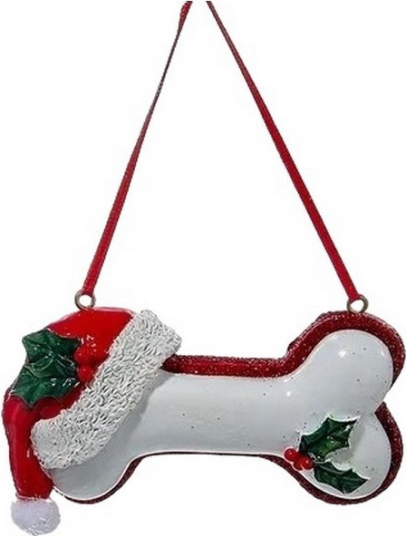 Елочная игрушка Kurt S. Adler Christmas 2024. Косточка с шапкой / A1334_2 - фото