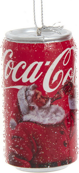 Елочная игрушка Kurt S. Adler Christmas 2024. Баночка Coca-Cola Classic / CC1222_1 - фото