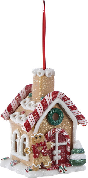 Елочная игрушка Kurt S. Adler Christmas 2024. Пряничный домик / D1477 - фото