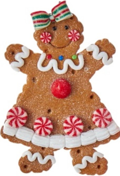 Елочная игрушка Kurt S. Adler Christmas 2023. Пряничный человечек / D3172 - фото