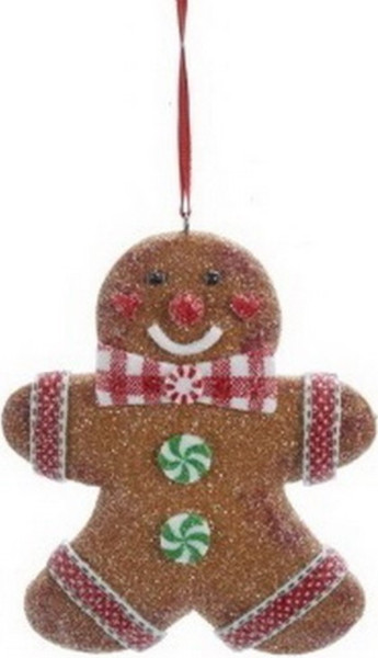 Елочная игрушка Kurt S. Adler Christmas 2024. Пряничный человечек / D3625 - фото