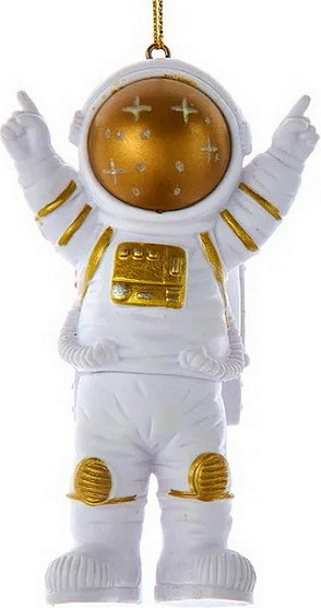 Елочная игрушка Kurt S. Adler Christmas 2024. Астронавт с золотым шлемом / D4464_2 - фото
