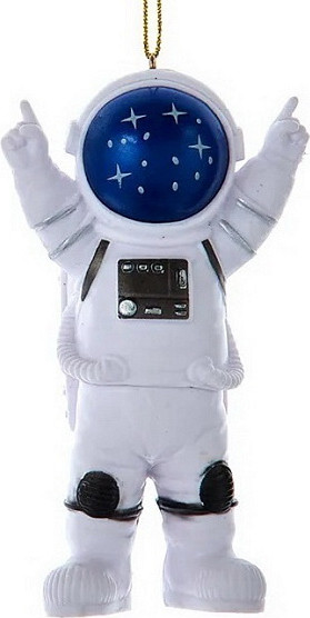Елочная игрушка Kurt S. Adler Christmas 2024. Астронавт с синим шлемом / D4464_1 - фото