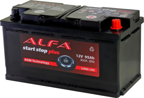 Автомобильный аккумулятор ALFA battery AGM R+ 850A / AGM-L5 - фото