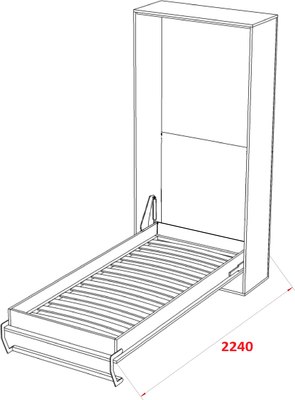 Шкаф-кровать трансформер Макс Стайл Smart Egger 200x90x18