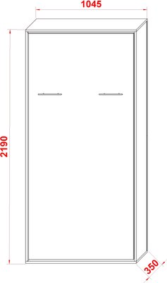 Шкаф-кровать трансформер Макс Стайл Smart Egger 200x90x18
