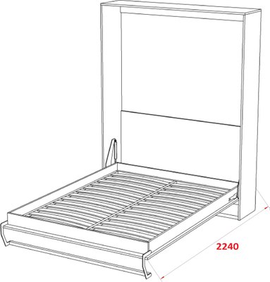 Шкаф-кровать трансформер Макс Стайл Smart Egger 140x200x18