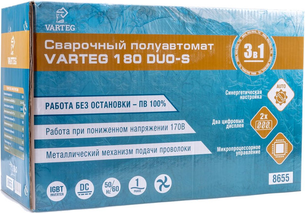 Полуавтомат сварочный FoxWeld Varteg 180 DUO-S / 8655