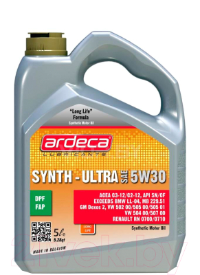 Моторное масло Ardeca Synth-Ultra 5W30 / P01231-ARD005 - фото