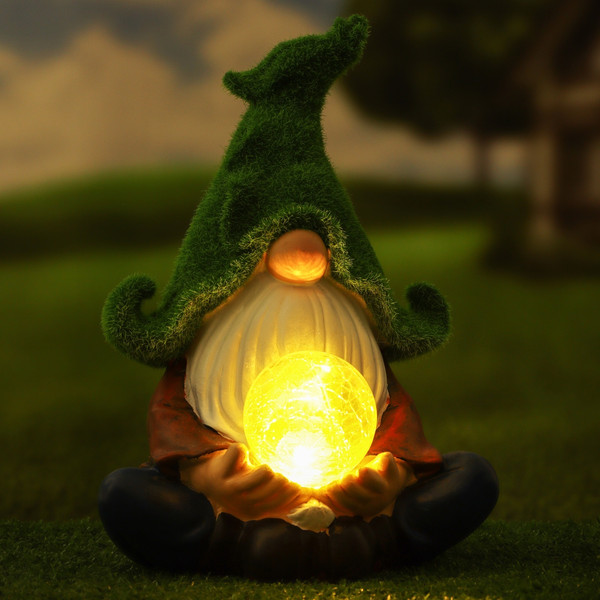 Садовая фигура-светильник Take It Easy Гном предсказатель / 10122715